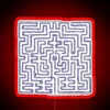 Pathways to Enlightenment Illuminated in Vibrant RGB Neon Colors