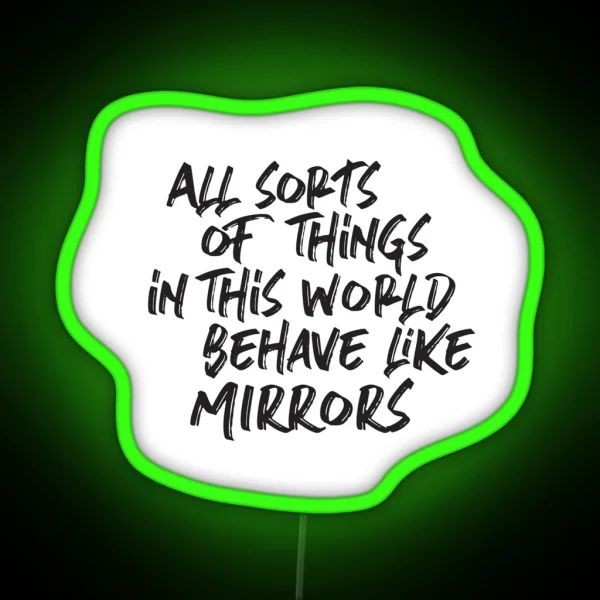 Lacan Mirrors RGB Neon Sign