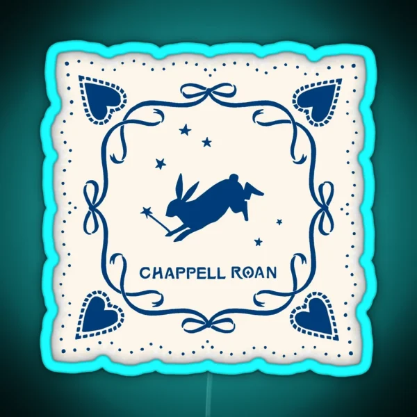 Lace Blue Chappell Roan Wand And A Rabbit RGB Neon Sign