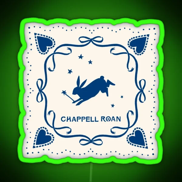Lace Blue Chappell Roan Wand And A Rabbit RGB Neon Sign