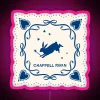 Customizable lace-inspired blue purple design RGB neon art wall decor