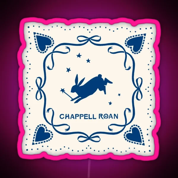 Lace Blue Chappell Roan Wand And A Rabbit RGB Neon Sign