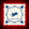 Whimsical Lacquered Sign Featuring Color-Changing Lace Rabbit & Wand Design