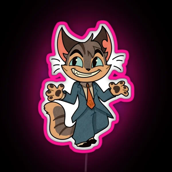 Lackadaisy Rocky RGB Neon Sign