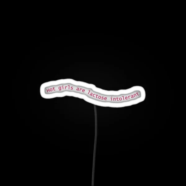 Lactose Intolerant RGB Neon Sign