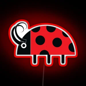 Lady Bug Insect Pocket RGB Neon Sign