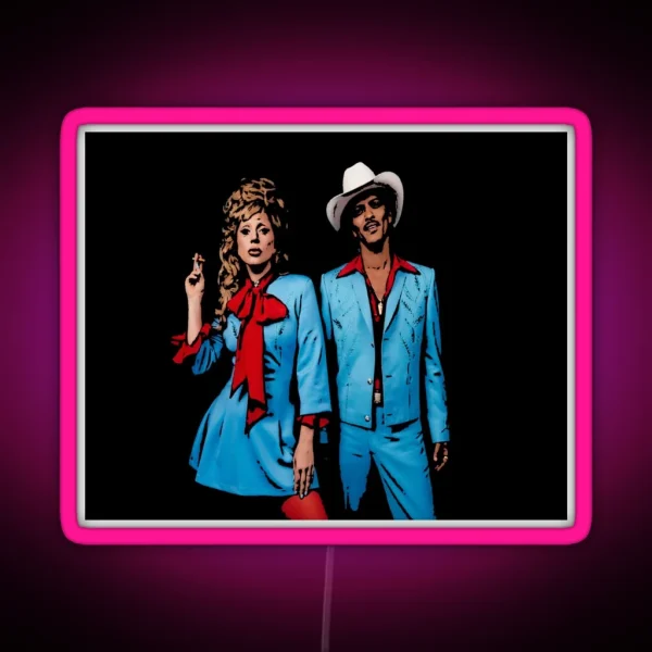 Lady Gaga And Bruno Mars Die With A Smile RGB Neon Sign