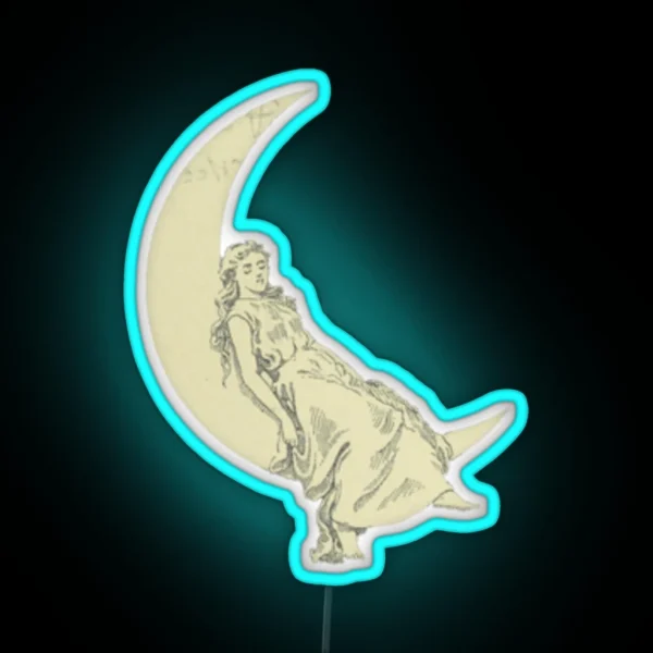 Lady Of The Moon RGB Neon Sign