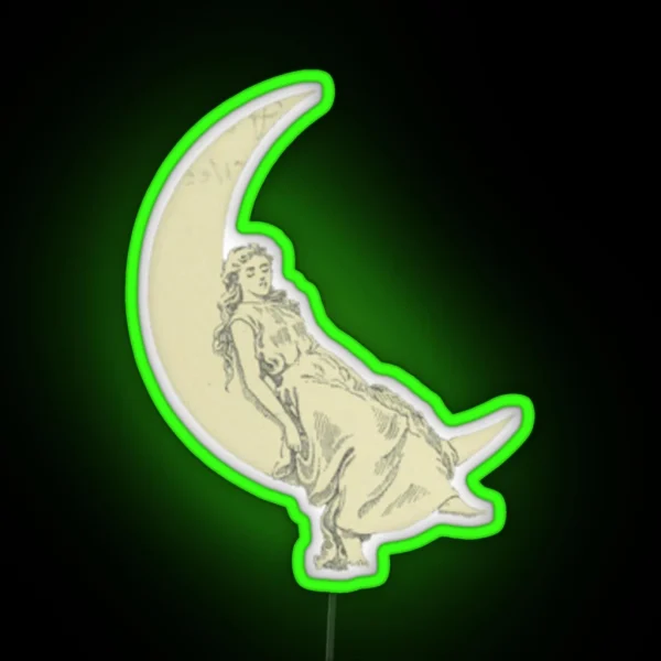 Lady Of The Moon RGB Neon Sign