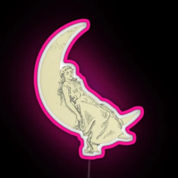 Lady Of The Moon RGB Neon Sign