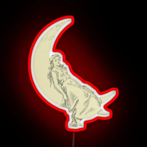 Lady Of The Moon RGB Neon Sign