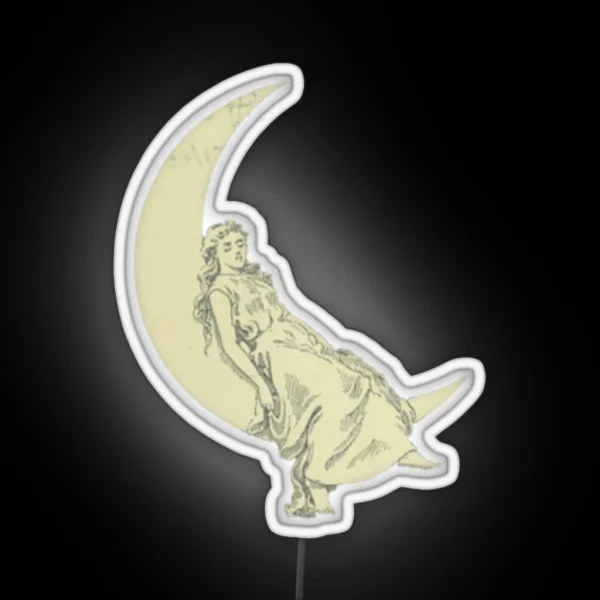 Lady Of The Moon RGB Neon Sign
