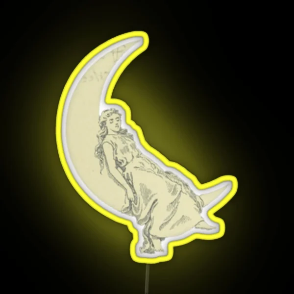 Lady Of The Moon RGB Neon Sign