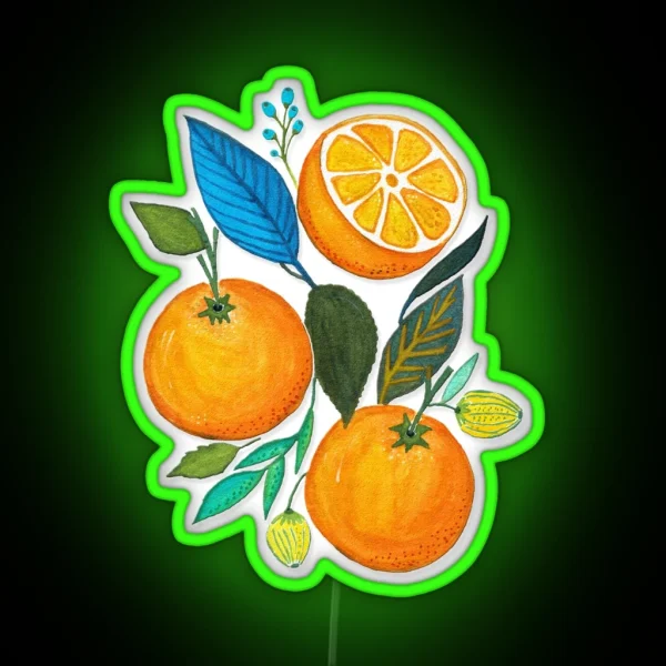 Lady Orange RGB Neon Sign