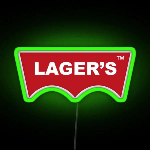 Lager S Red Logo RGB Neon Sign