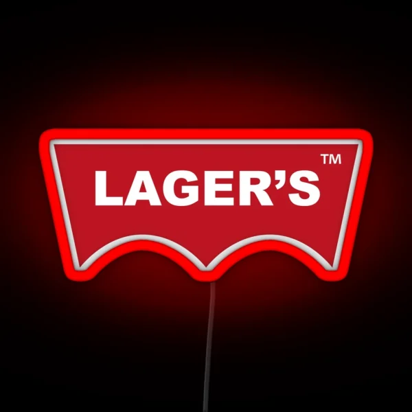 Lager S Red Logo RGB Neon Sign