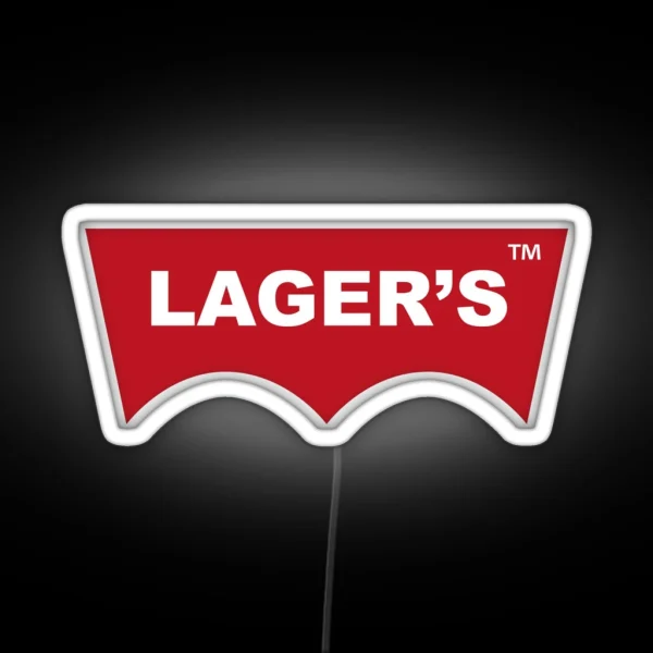 Lager S Red Logo RGB Neon Sign