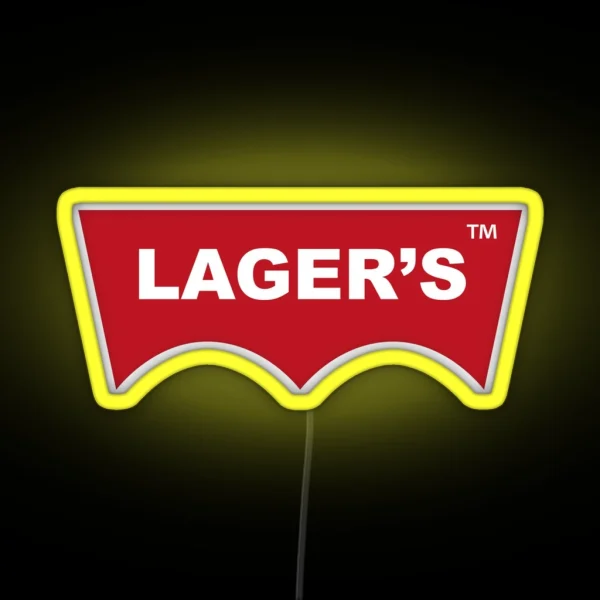 Lager S Red Logo RGB Neon Sign
