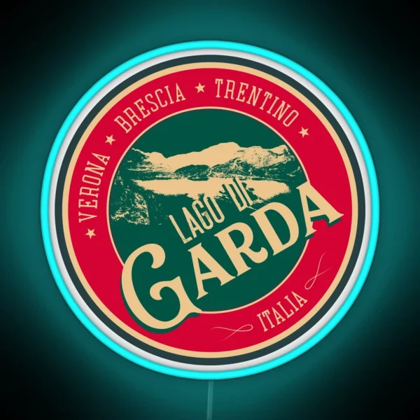 Lago Di Garda Lake Garda Italy Led Led RGB Neon Sign
