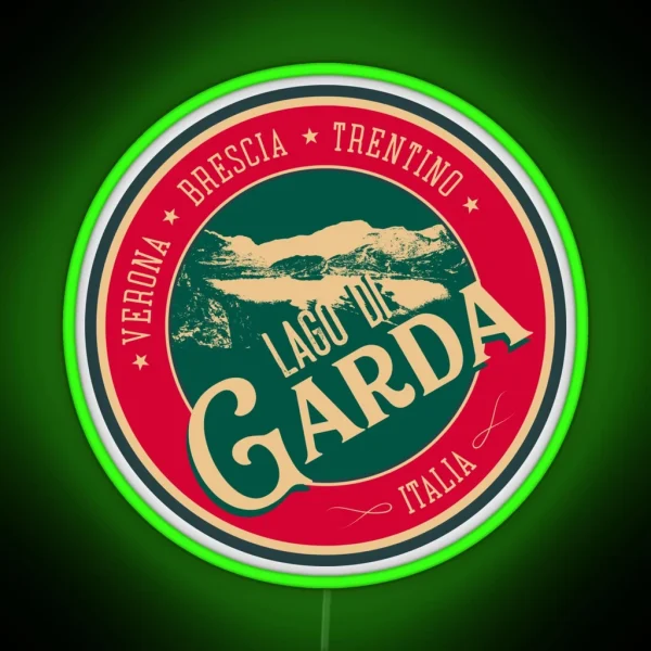 Lago Di Garda Lake Garda Italy Led Led RGB Neon Sign