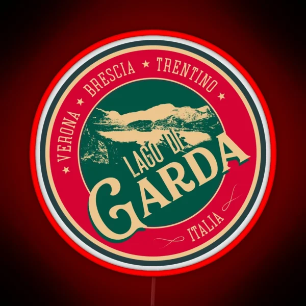 Lago Di Garda Lake Garda Italy Led Led RGB Neon Sign