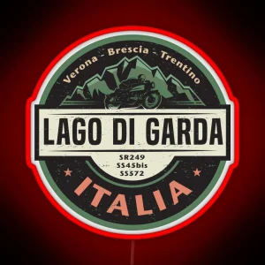Lago Di Garda Lake Garda Italy RGB Neon Sign