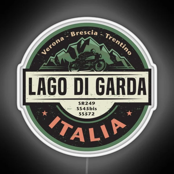 Lago Di Garda Lake Garda Italy RGB Neon Sign