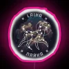 Laika the Soviet Space Dog tribute RGB neon art display