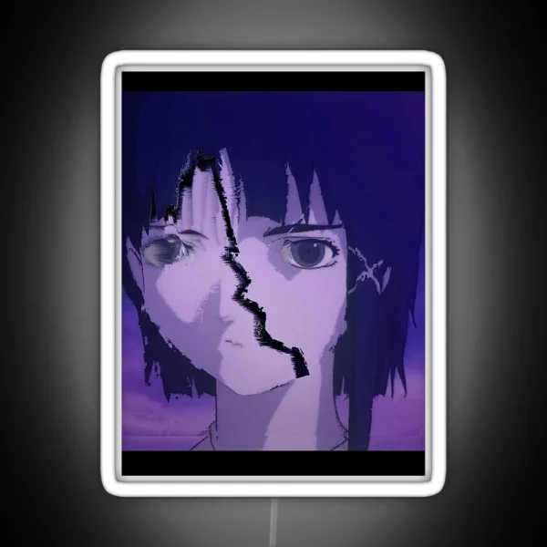 Lain Crack In The Wired RGB Neon Sign