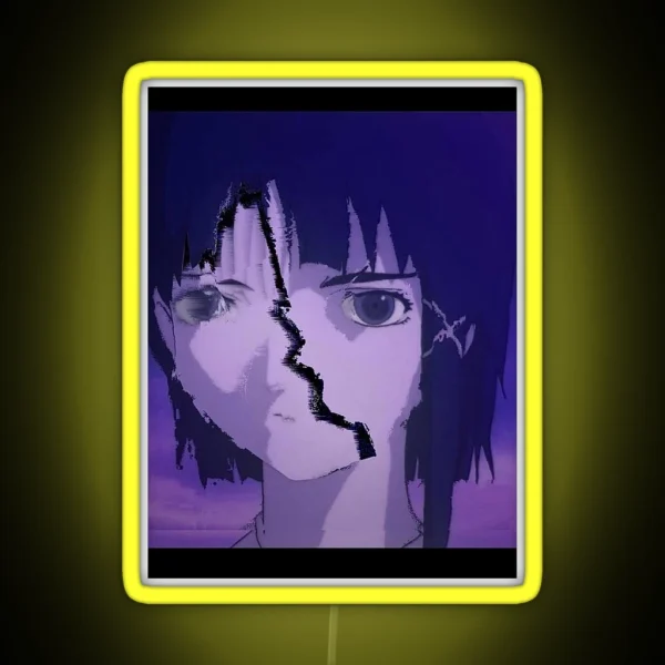 Lain Crack In The Wired RGB Neon Sign