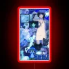 Neon Art Piece: Colorful Cyberpunk-Inspired Lain Cybercore Collage Sign.