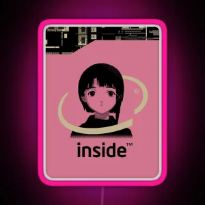 Lain Inside RGB Neon Sign