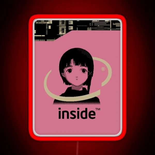 Lain Inside RGB Neon Sign