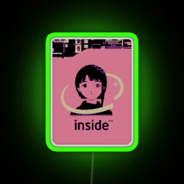 Lain Inside Size Accurate RGB Neon Sign