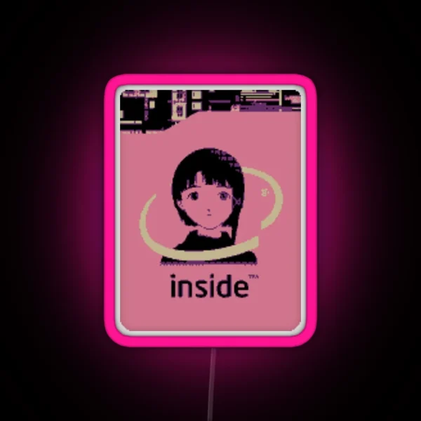 Lain Inside Size Accurate RGB Neon Sign