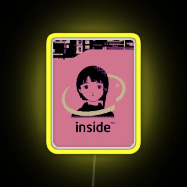 Lain Inside Size Accurate RGB Neon Sign