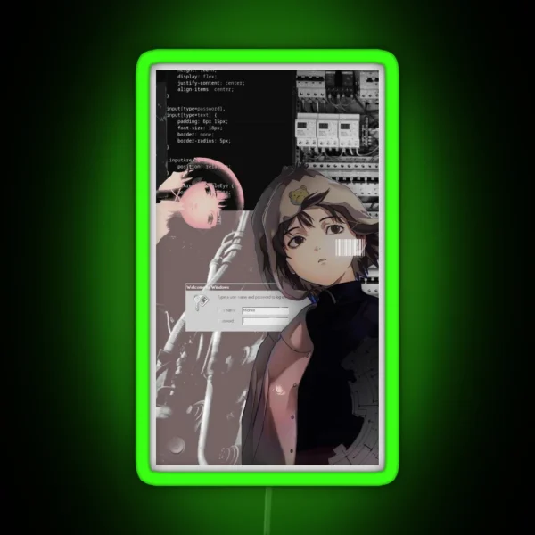 Lain Midnite Collage RGB Neon Sign