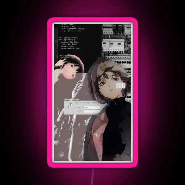 Lain Midnite Collage RGB Neon Sign