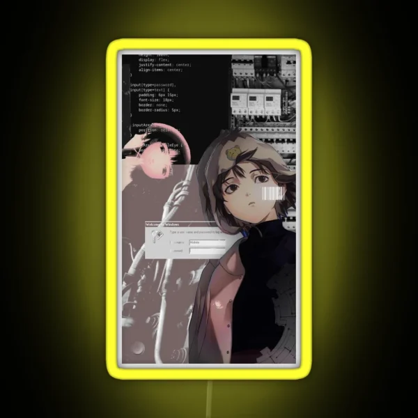 Lain Midnite Collage RGB Neon Sign