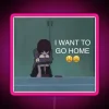 Whimsical RGB LED neon signs with quote for kids bedrooms.