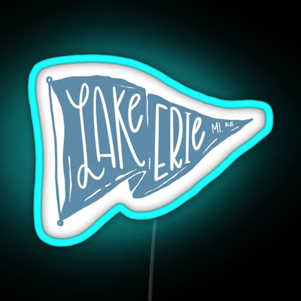 Lake Erie Flag RGB Neon Sign