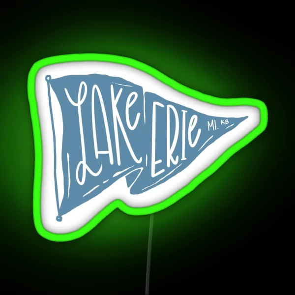 Lake Erie Flag RGB Neon Sign