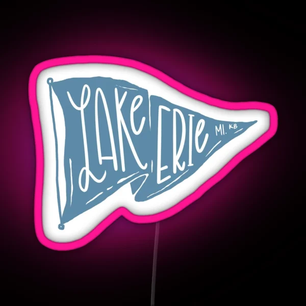 Lake Erie Flag RGB Neon Sign