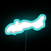 RGB LED illuminated Lake Geneva city map wall decoration art.