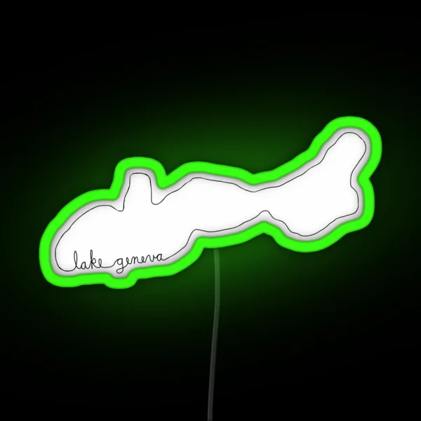 Lake Geneva RGB Neon Sign