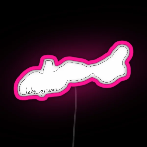 Lake Geneva RGB Neon Sign