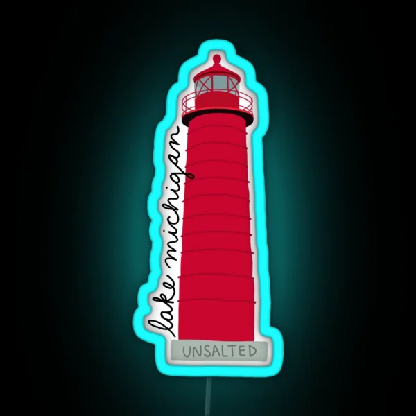 Lake Michigan Grand Haven RGB Neon Sign