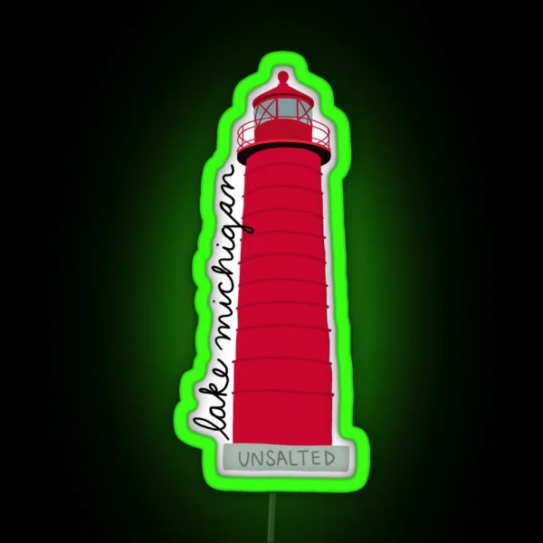 Lake Michigan Grand Haven RGB Neon Sign