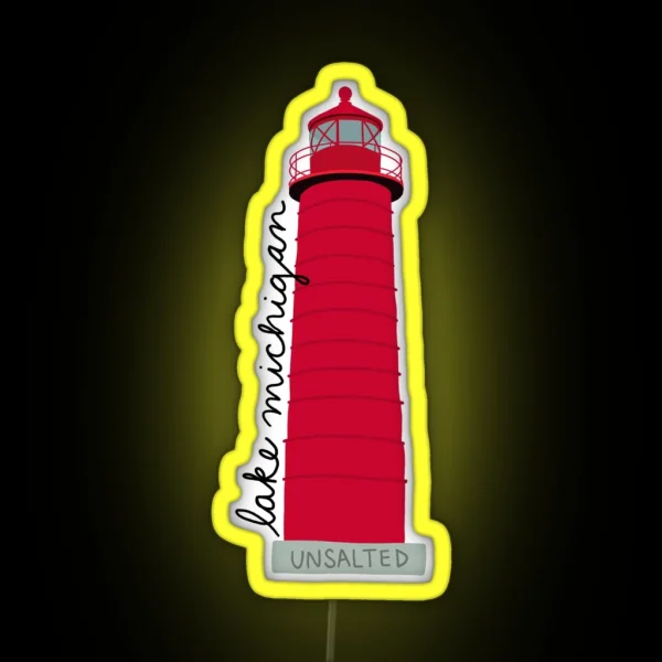 Lake Michigan Grand Haven RGB Neon Sign