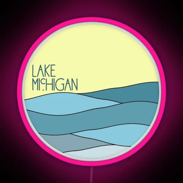 Lake Michigan RGB Neon Sign